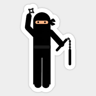 Cute Ninja Soldier Cute Warrior Series Sticker